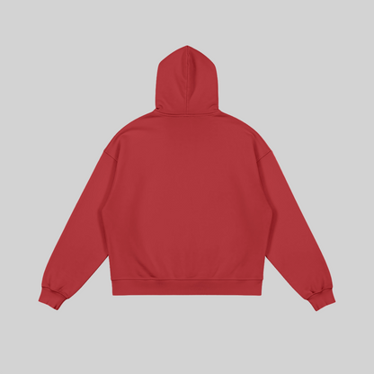 Red Premium Zip Hoodie