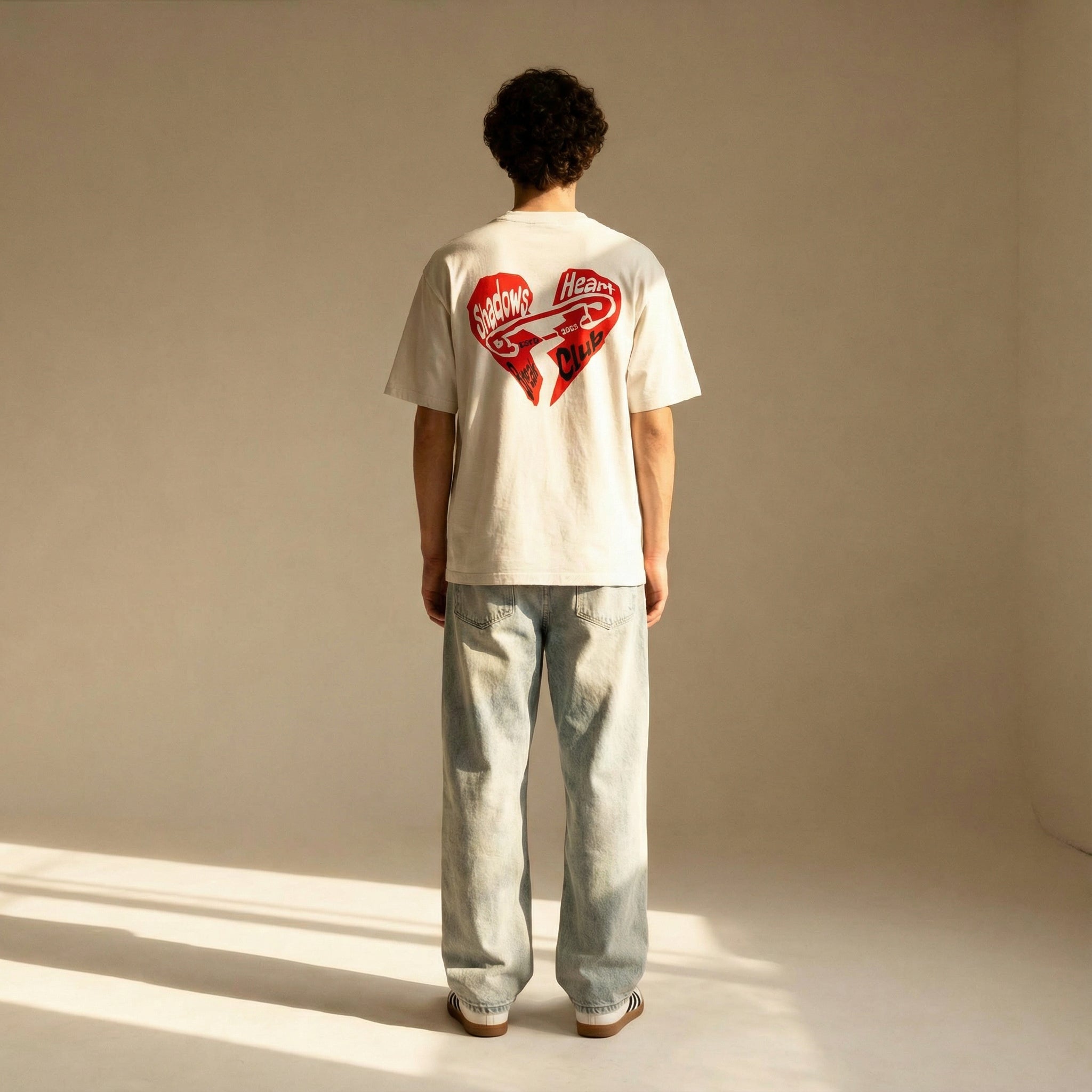 Bone Boxy Oversized Tee